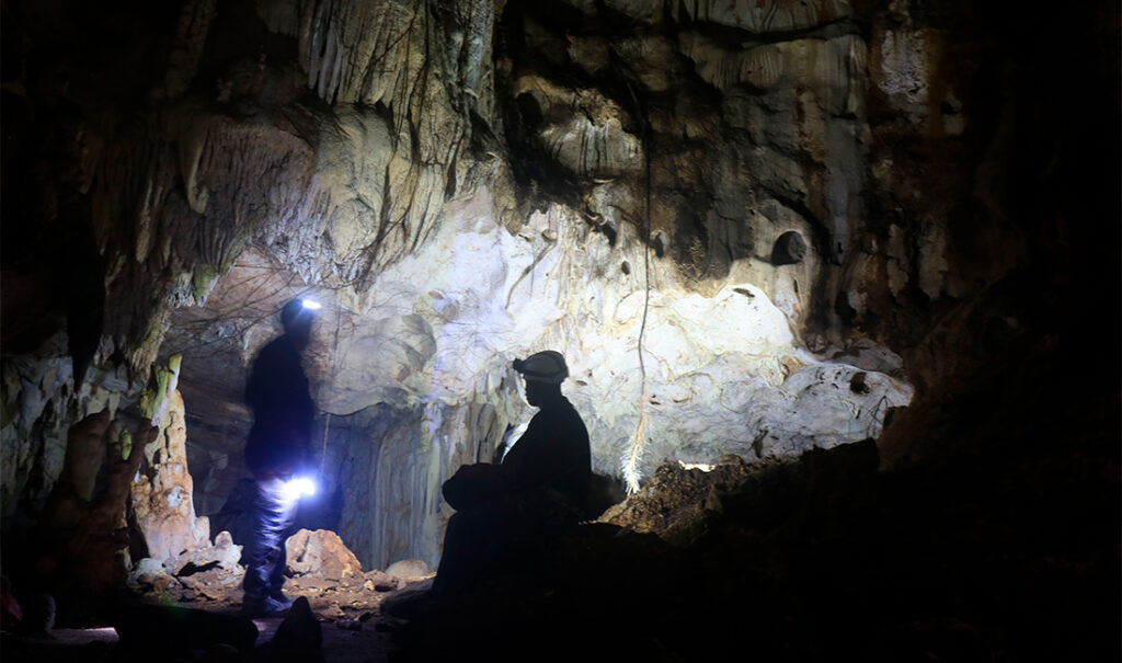 Cueva natural en Haiti